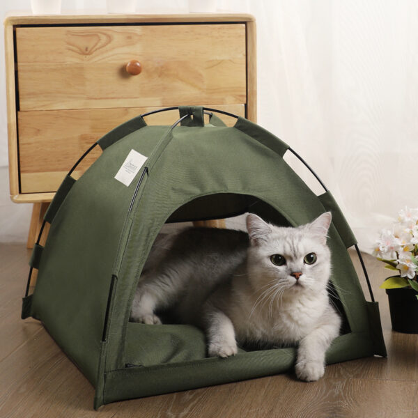 2eeaecb0-b4b8-4a2c-a1e4-7bd6977094be.jpg Cat Tent Cooling Mat Dog House Pet Sofa Camping Dog Bed With Cushion For Dog Kennel Indoor Cat Nest Cat Bed Pets Products