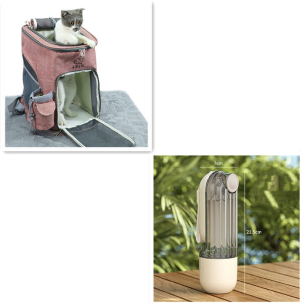 0693f349-5b61-4987-9d5f-a019389e65cf-1.jpg 2 In 1 Pet Water Cup Segment Design Green Dog Walking Portable Drinking Cup Dog Feeding Supplies Pet Supplies Dog Walking Water Feeder Pets Products