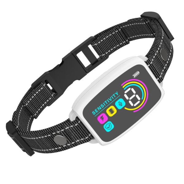 0a0838f2-8a6b-472c-815e-9ad4eba8ecea.jpg Smart Automatic Anti Barking Dog Collar Rechargeable Bark Stopper Stop Barking HD Digital Display IP67 Waterproof Collar For Dogs Pet Products