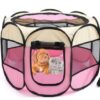 Fast folding octagonal pet fence, 600D Oxford cloth, waterproof and catching cat, dog cage, pet cage