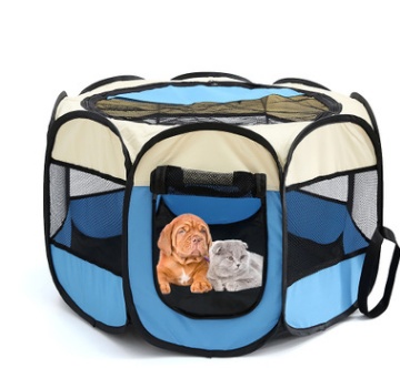 12724316908200.jpg Fast folding octagonal pet fence, 600D Oxford cloth, waterproof and catching cat, dog cage, pet cage