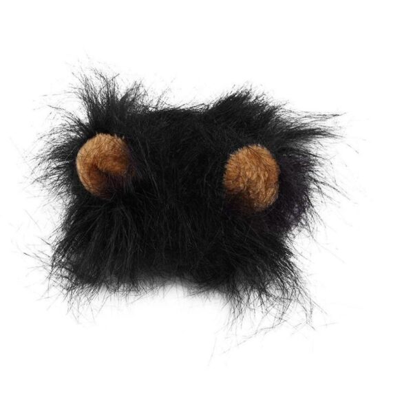 1349795947224.jpg Funny Pet Hat For Small Dogs Cats Hat Emulation Lion Hair Mane Ears Head Cap Scarf Pet Halloween Festival Costume