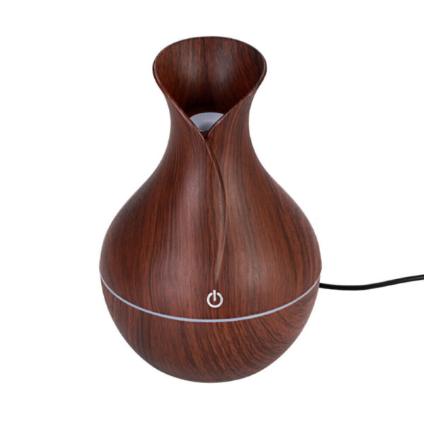 14b81ec1-71f2-4800-bff3-48f577bf5394.jpg LED Ultrasonic Aroma Humidifier Essential Oil Diffuser Aromatherapy Air Purifier Home Small Incense Burner Holder Candle Yoga Fragrance Indoor Vase Shaped Aroma Burner Smoke Fountain Living Room Decor