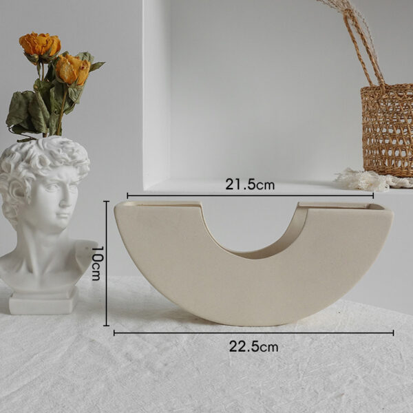 1616650438620.jpg Simplicity Ceramic Vase Dry Flower Arrangement Home Decoration Ornament Living Room Display Art Vases