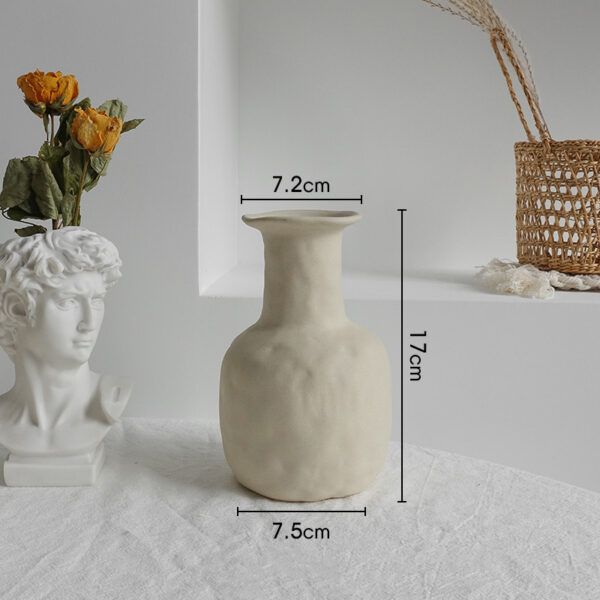 1616650438628.jpg Simplicity Ceramic Vase Dry Flower Arrangement Home Decoration Ornament Living Room Display Art Vases