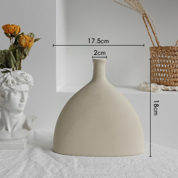 1616650438912.jpg Simplicity Ceramic Vase Dry Flower Arrangement Home Decoration Ornament Living Room Display Art Vases