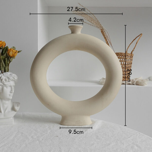 1616650438919.jpg Simplicity Ceramic Vase Dry Flower Arrangement Home Decoration Ornament Living Room Display Art Vases
