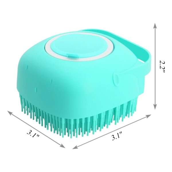 1805162208502747136.jpg Pet Dog Shampoo Massager Brush Cat Massage Comb Grooming Scrubber Shower Brush For Bathing Short Hair Soft Silicone Brushes