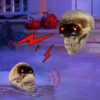 Animated Floating Skeleton Decorations Realistic Halloween Skull Heads Halloween Decorations Scary Sound Spooky Decoration