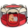 Fast folding octagonal pet fence, 600D Oxford cloth, waterproof and catching cat, dog cage, pet cage