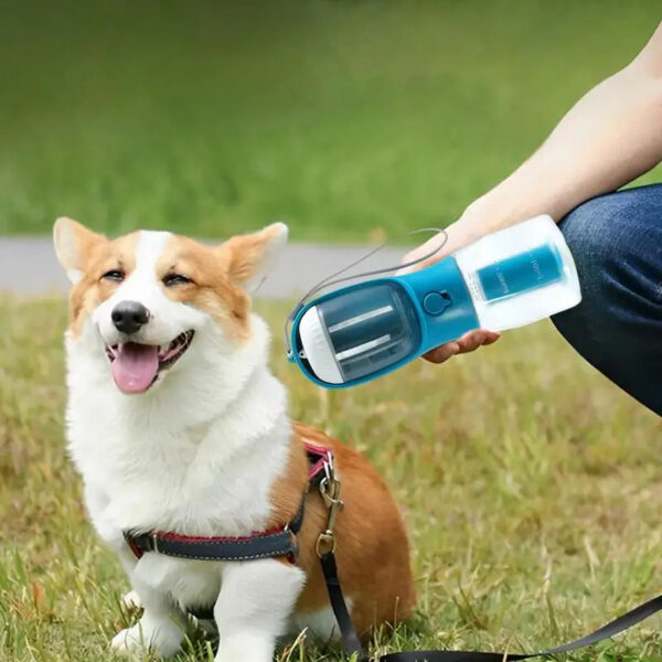 626f2ab7-e68b-4e9b-ae67-572dd9e0a169.jpg Dog Water Cup Drinking Food Garbage Bag Three-in-one Portable Small Multi-functional Pet Cups Pets Supplies