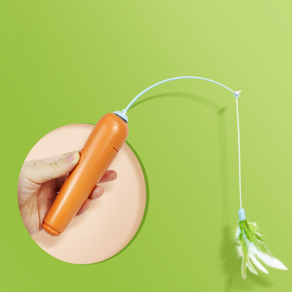 6650c27b-7540-4dc5-a025-2eb9fbaf7228.jpg 2 In 1 Pet Cat Toy With Feather For Self-play Cat Turntable Pets Supplies Cat Toy Toys Cats Items Products
