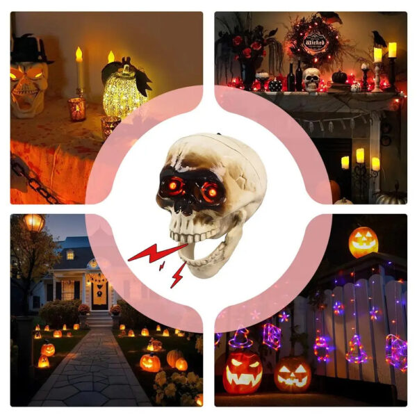 6cff91eb-66b3-463d-8fbc-6174e1185d40.jpg Animated Floating Skeleton Decorations Realistic Halloween Skull Heads Halloween Decorations Scary Sound Spooky Decoration