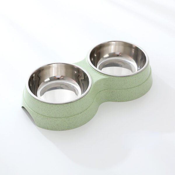 6e07677b-9524-4eda-b4da-18cba0c32069.jpg Double Pet Bowls Dog Food Water Feeder Stainless Steel Pet Drinking Dish Feeder Cat Puppy Feeding Supplies Small Dog Accessories