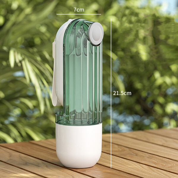 6e34aa97-3257-4abb-bcce-c3ba8f953055.jpg 2 In 1 Pet Water Cup Segment Design Green Dog Walking Portable Drinking Cup Dog Feeding Supplies Pet Supplies Dog Walking Water Feeder Pets Products