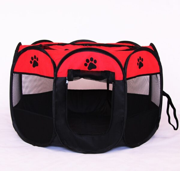 834078324792.jpg Fast folding octagonal pet fence, 600D Oxford cloth, waterproof and catching cat, dog cage, pet cage
