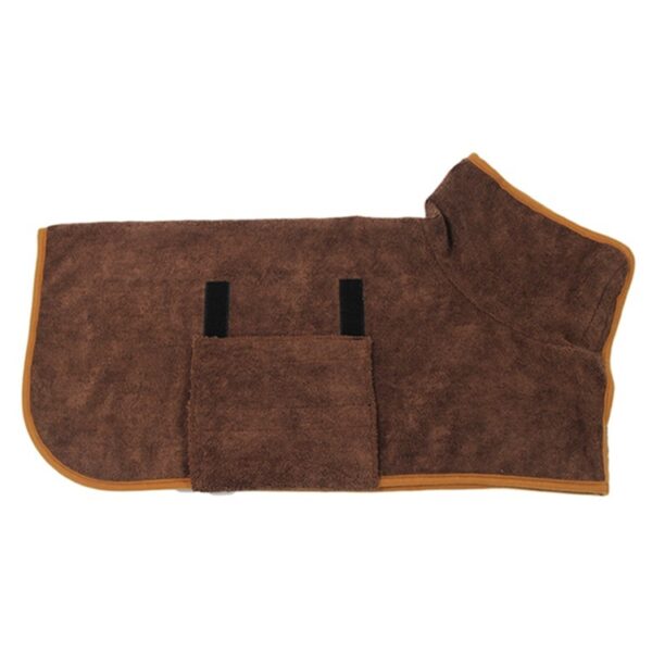 8357eade-6e65-4222-b032-84e8035245ec.jpg Absorbent Pet Bathrobe With Waist-wrapped Microfiber