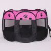 Fast folding octagonal pet fence, 600D Oxford cloth, waterproof and catching cat, dog cage, pet cage