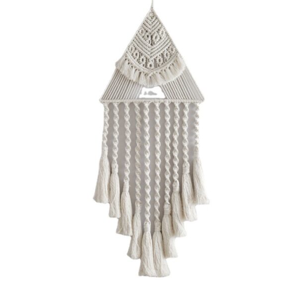97234582-a829-4a6b-8029-ac9d2158fc61.jpg Handwoven Home Decor Triangle Dream Catcher Pendant