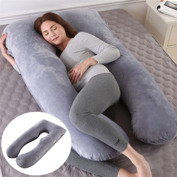a9c30a92-daf5-4159-a1bd-c01f21db35f2.jpg Summer Sleeping Support Pillow For Pregnant Women U Shape Maternity Pillows Pregnancy Ice Silk