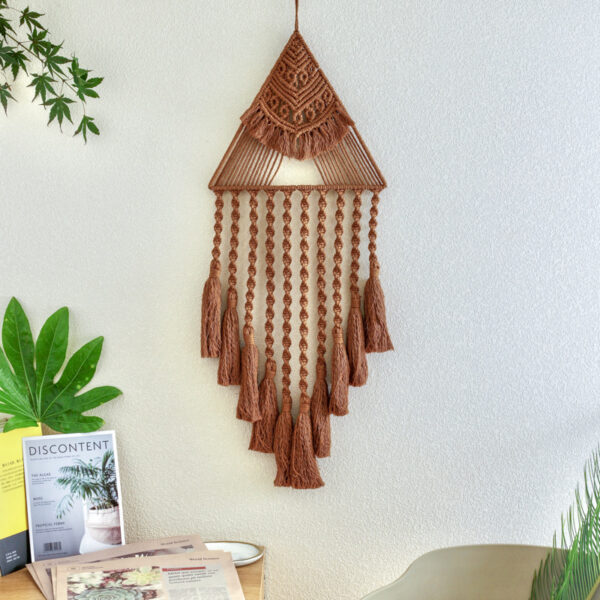 d4e13c28-6a21-4142-80ab-0042c0063a86.jpg Handwoven Home Decor Triangle Dream Catcher Pendant