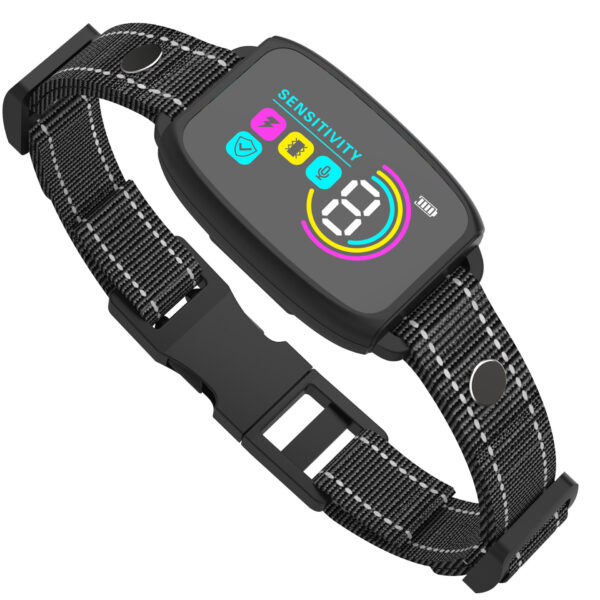 f86faa02-c1df-48a5-be84-faef24bb0aff.jpg Smart Automatic Anti Barking Dog Collar Rechargeable Bark Stopper Stop Barking HD Digital Display IP67 Waterproof Collar For Dogs Pet Products