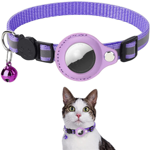 fb6eb985-4cfa-4ba0-8c6d-6a6ead76f4ed.jpg Reflective Collar Waterproof Holder Case For Airtag Air Tag Airtags Protective Cover Cat Dog Kitten Puppy Nylon Collar